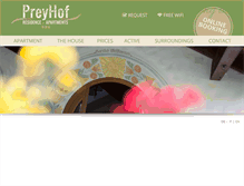 Tablet Screenshot of preyhof.com